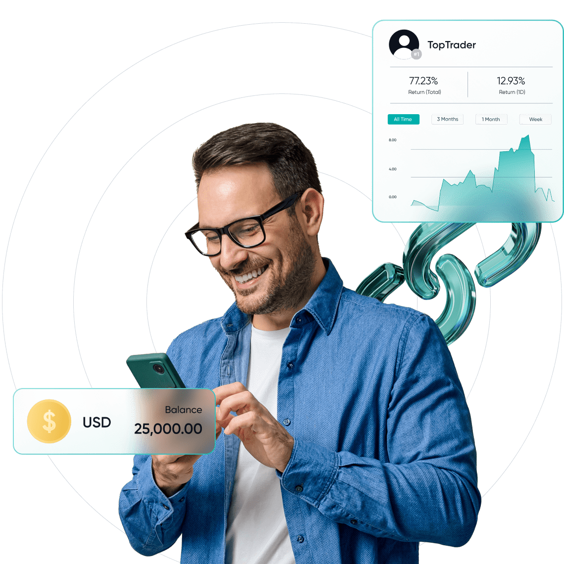 Soccer action with text overlay